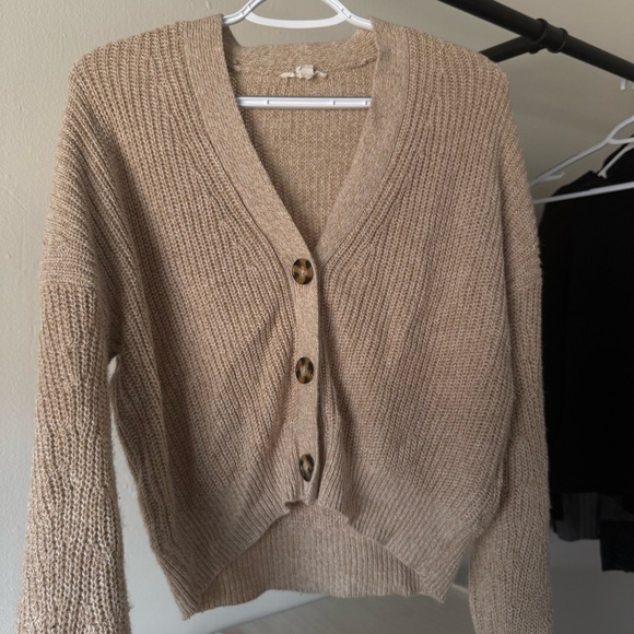Garage Tan Button-Up Cardigan - Picture 2 of 2